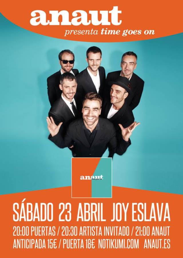 Anaut presentara su nuevo disco el 23 de Abril en la sala Joy Eslava de Madrid.