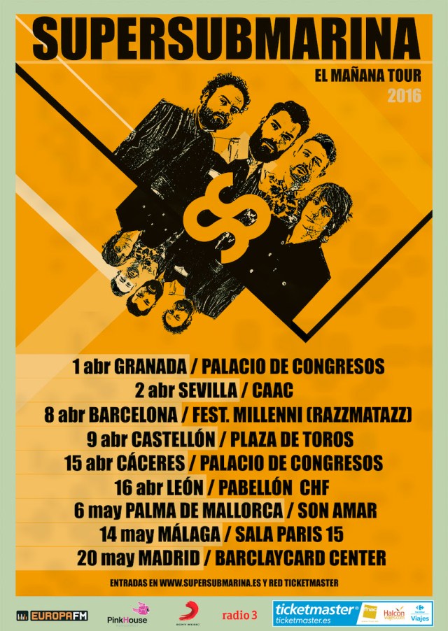 El 1 de Abril comienza ¨El Mañana Tour¨de Supersubmarina.