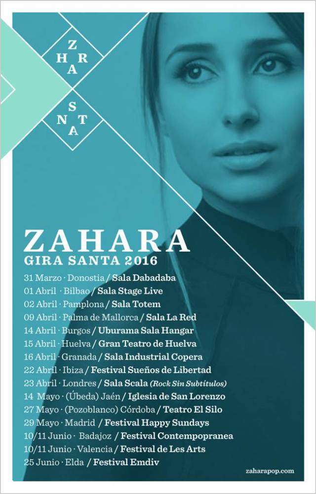 Gira ¨Santa¨2016 de Zahara.