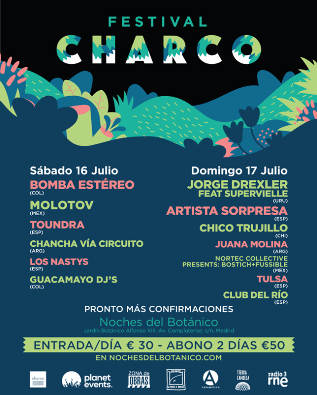 Festival Charco en Las Noches del Bótanico.