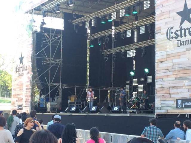 Las Ruinas durante su concierto en el festival Tomavistas.