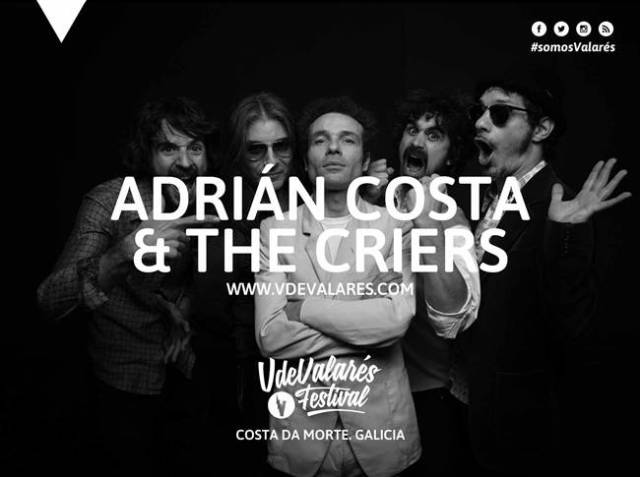Más poderío galego para el festival V de Valarés, de la mano de Adrián Costa & The Criers.