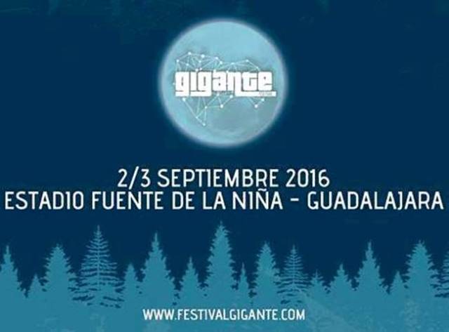 El festival Gigante se celebra del 2 al 3 de Septiembre en Guadalajara y tendrá como invitado a la banda ganadora del concurso de Sandevid