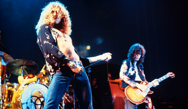 Robert Plant durante su etapa con Led Zeppelin.