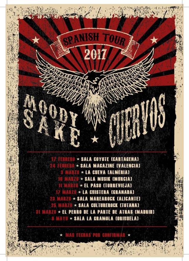 Cartel gira Moody Sake y Cuervos