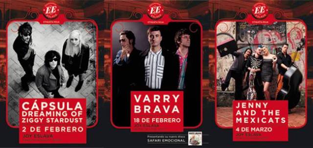 Cápsula, Varry Brava y Jenny and the mexicats formarán el ciclo de conciertos de Etiqueta Roja