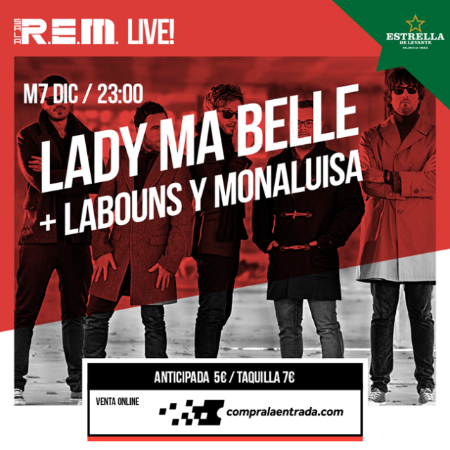 Lady Ma Belle estarán en Murcia el próximo 7 de Diciembre