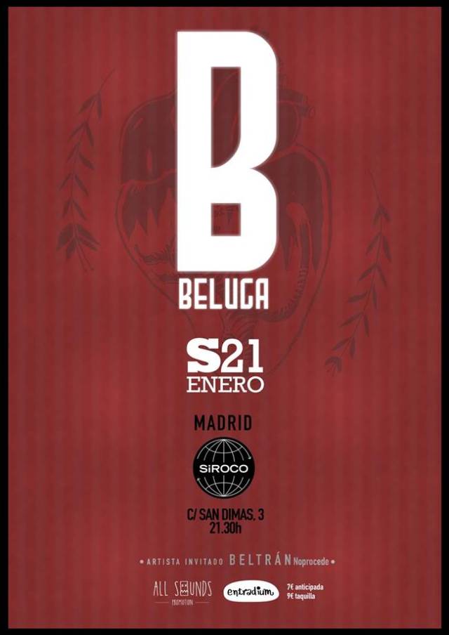 Beluga presentara ¨Búmeran¨el 21 de enero en la Sala Siroco de Madrid