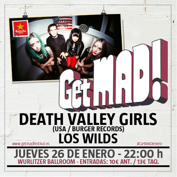 Death Valley Girls y Los Wilds inagurán el ciclo de conciertos de GetMAD!