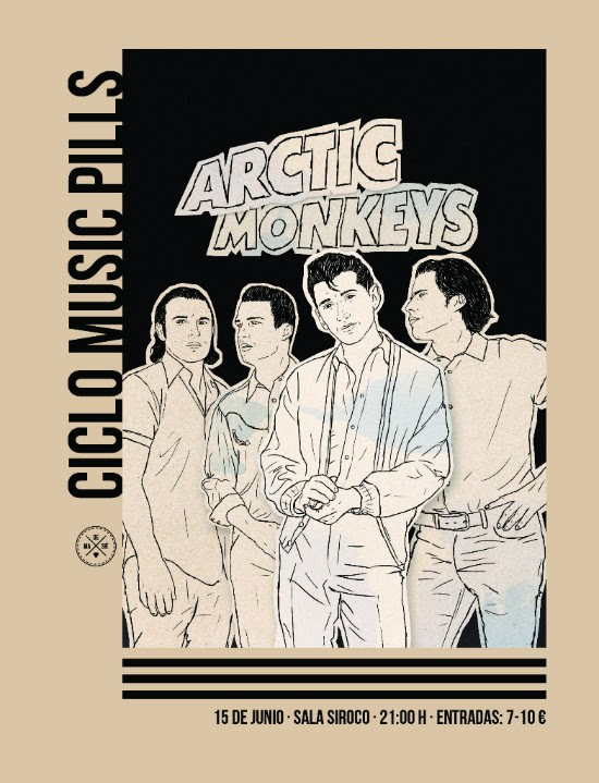 Cartel definitivo Music Pills Arctic&nbsp;Monkeys