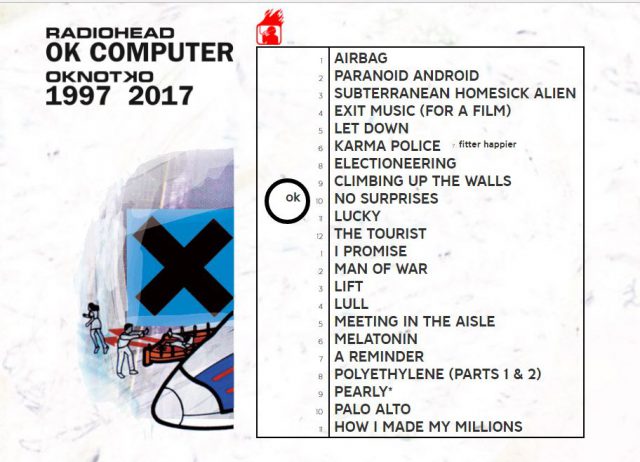 20 años de OK&nbsp;Computer.