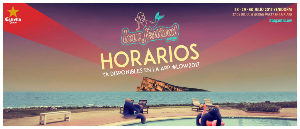 Horarios y escenarios en el Low Festival