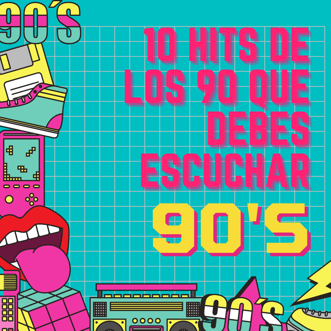 yellow pink 90's style back to 90's instagram post