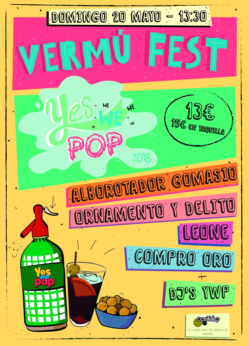 Vermú Fest – Yes We&nbsp;Pop