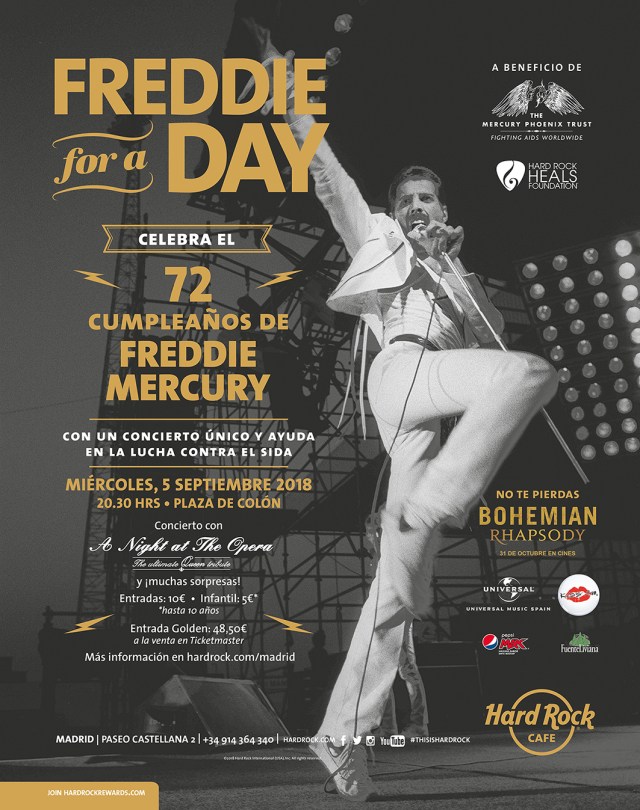 FREDDIE FOR A DAY - MADRID - 5 SEPTIEMBRE