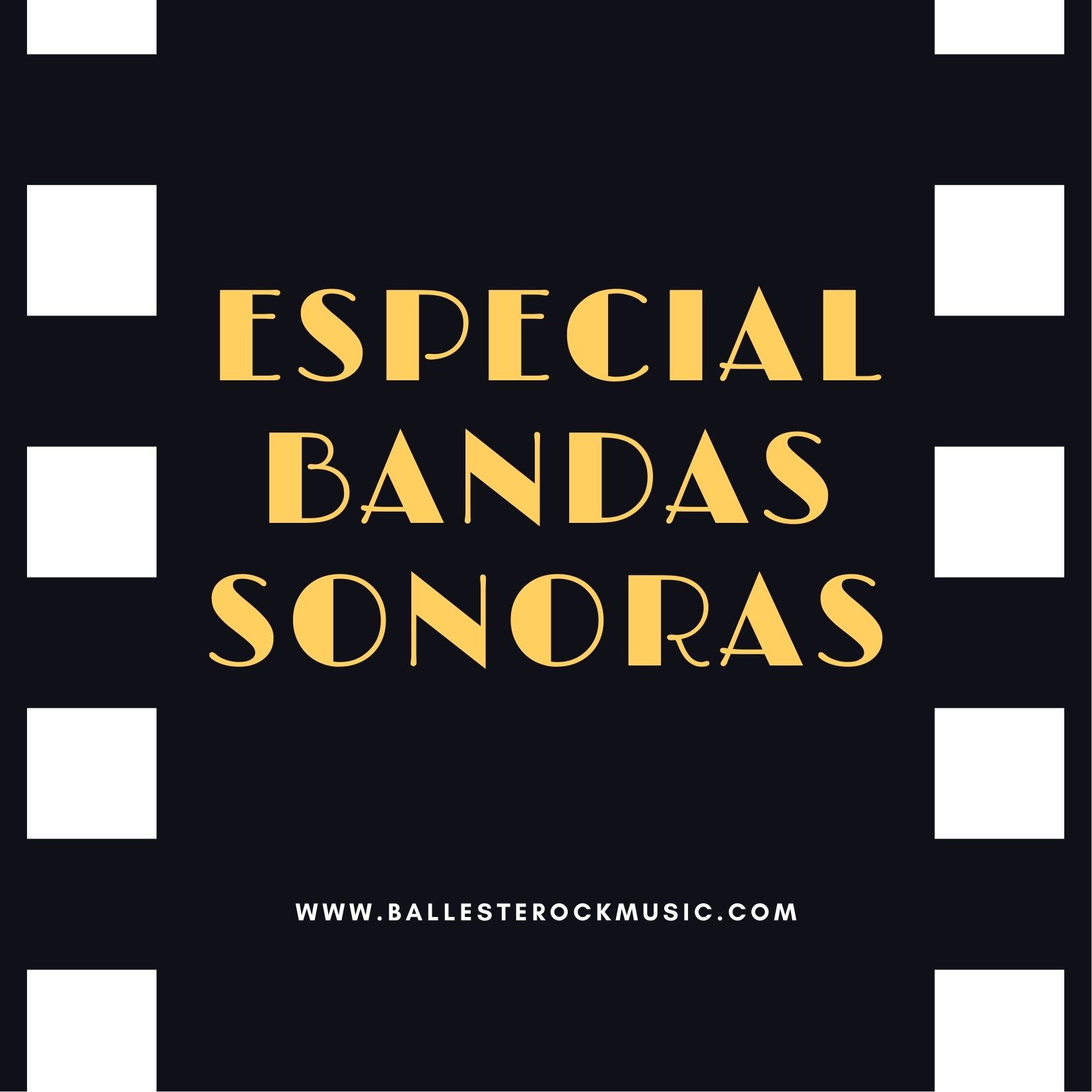 Negro Dorado Cine Noche de Películas Invitación