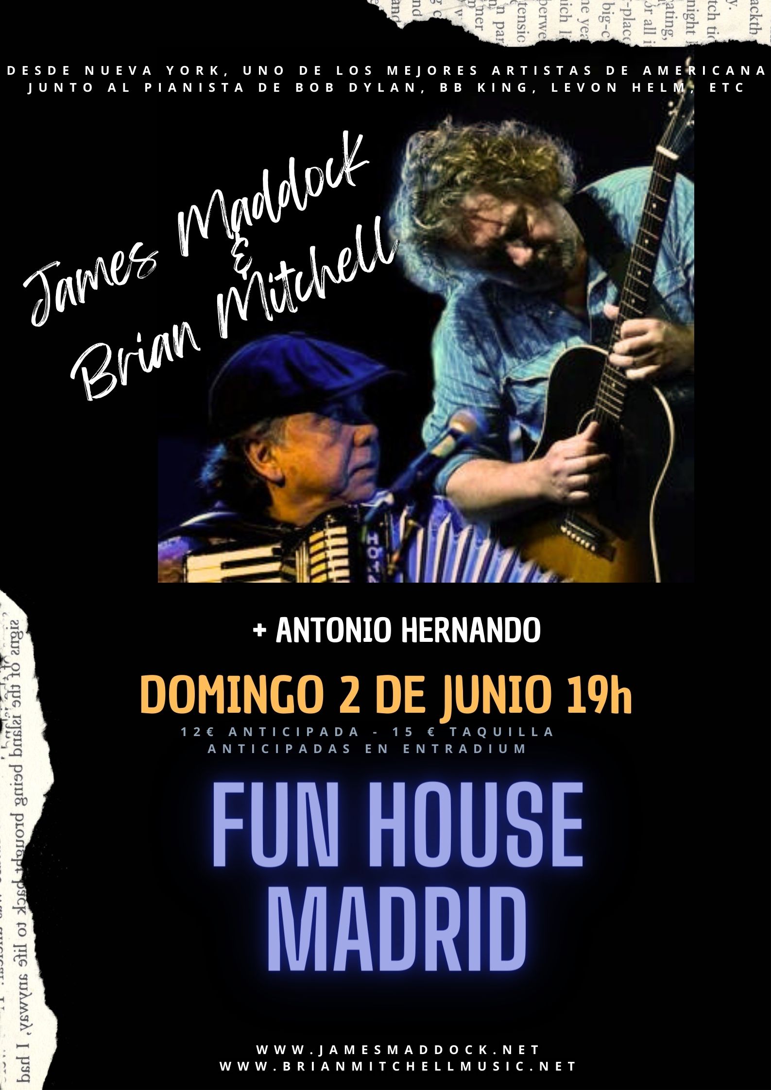 CARTEL MADDOCK MITCHELL HERNANDO 2 JUNIO